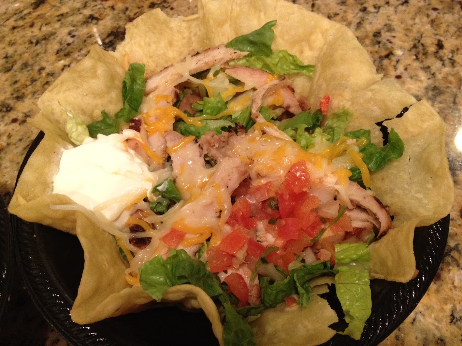 taco bell chicken taco salad without shell